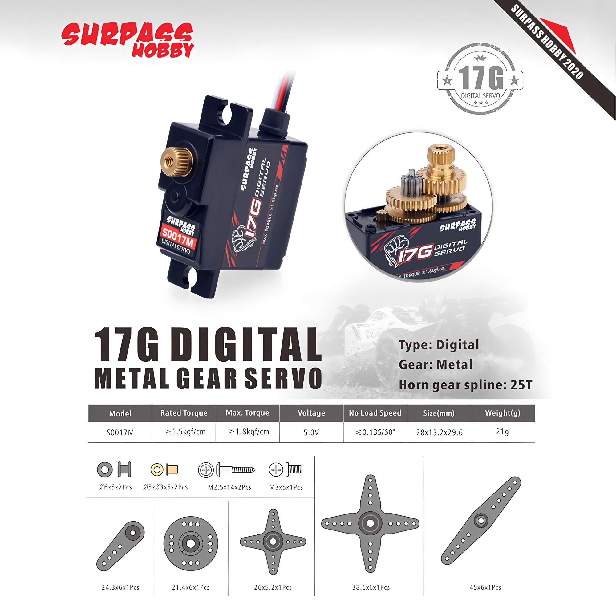 Hobby Quality Rc Cars - Alta calidad SURPASS Hobby S0017M 17G