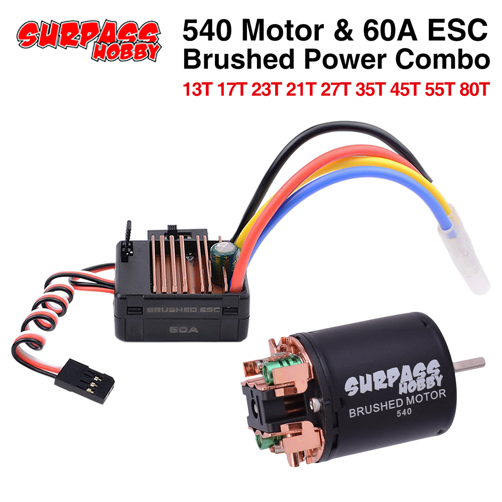 Hobby Quality Rc Cars - Motor cepillado SuperPass HOBBY 540 de
