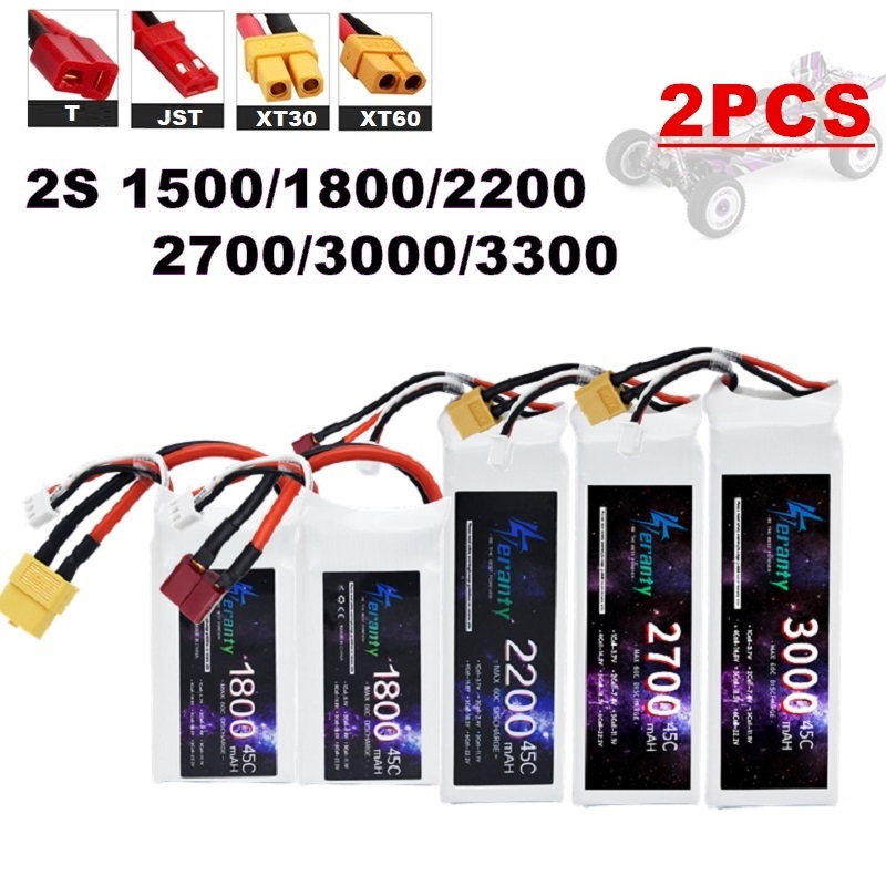 Rc Hobby De - 2 uds 7,4 V Lipo 2S