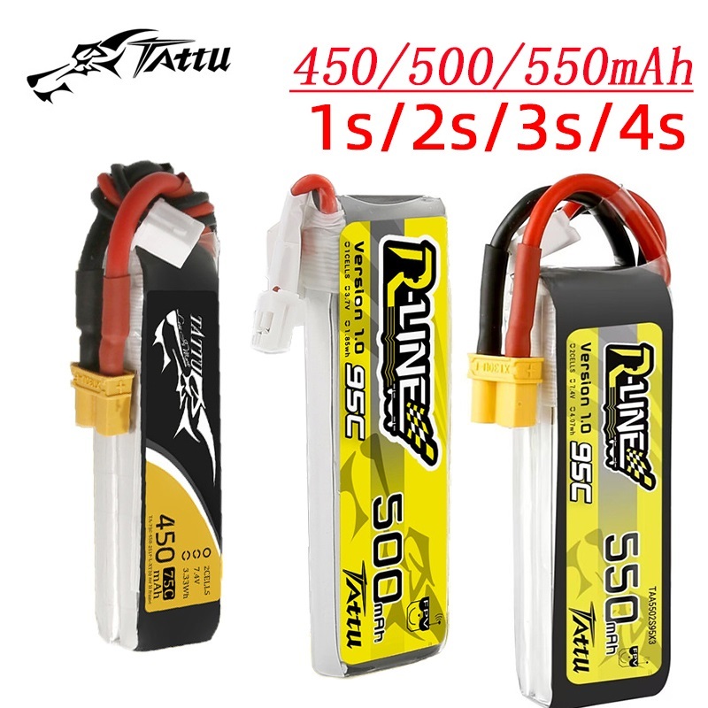 Lipo Battery 4S - 3 uds nuevo TATTU 450/500/550mAh 75/95C