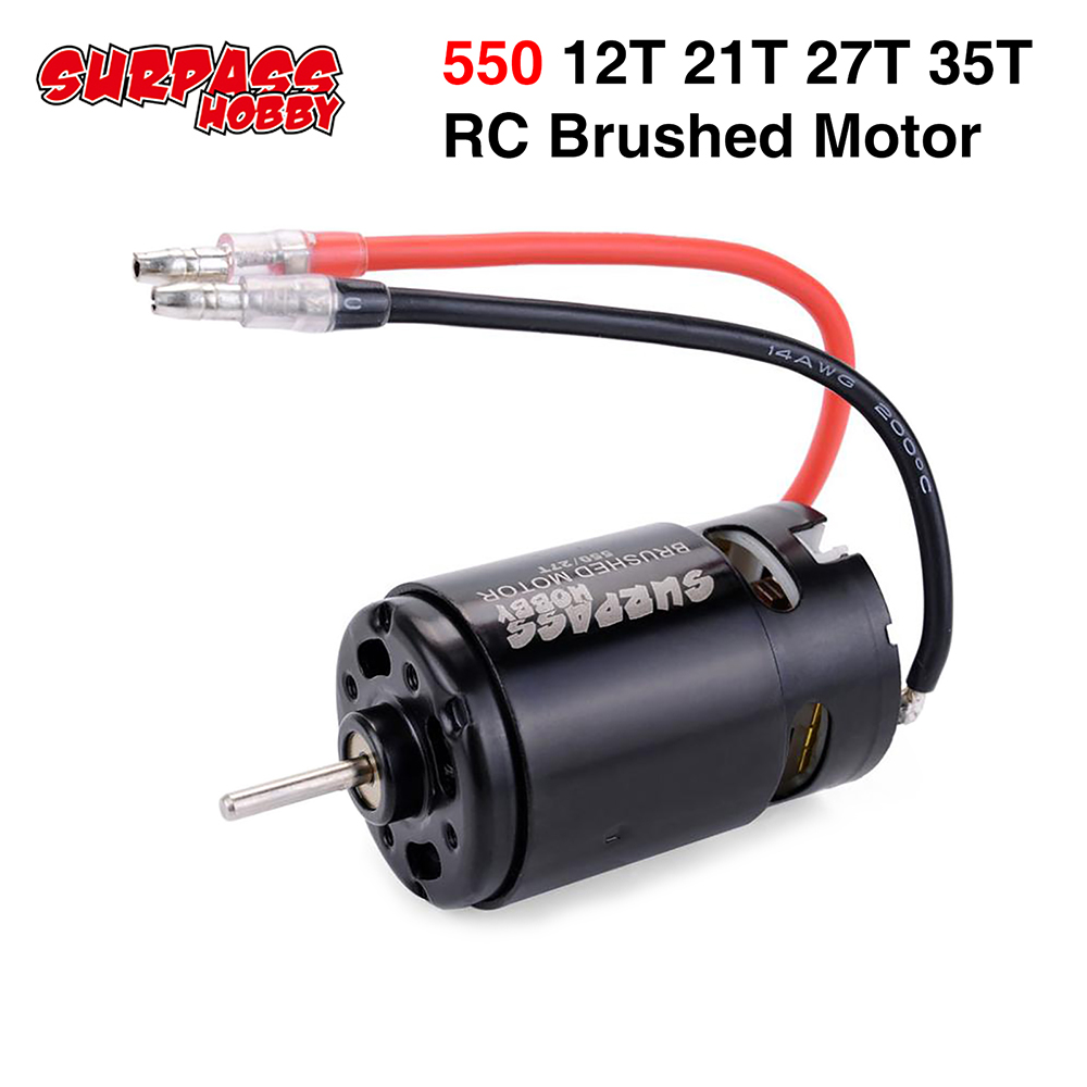 Hobby Quality Rc Cars - Motor cepillado SuperPass HOBBY 550, 12T,