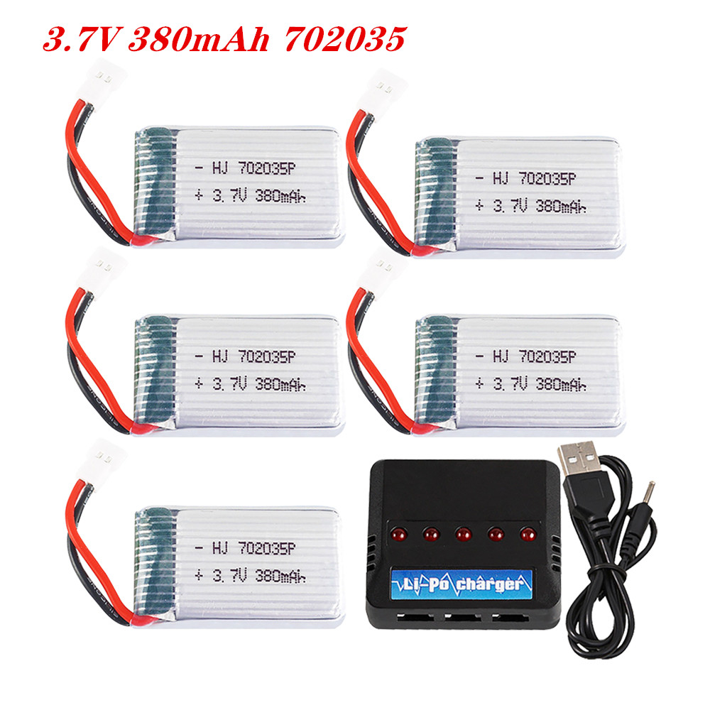Rc Hobby Airplanes - 3.7V 380mah 702035 Batería Lipo recargable