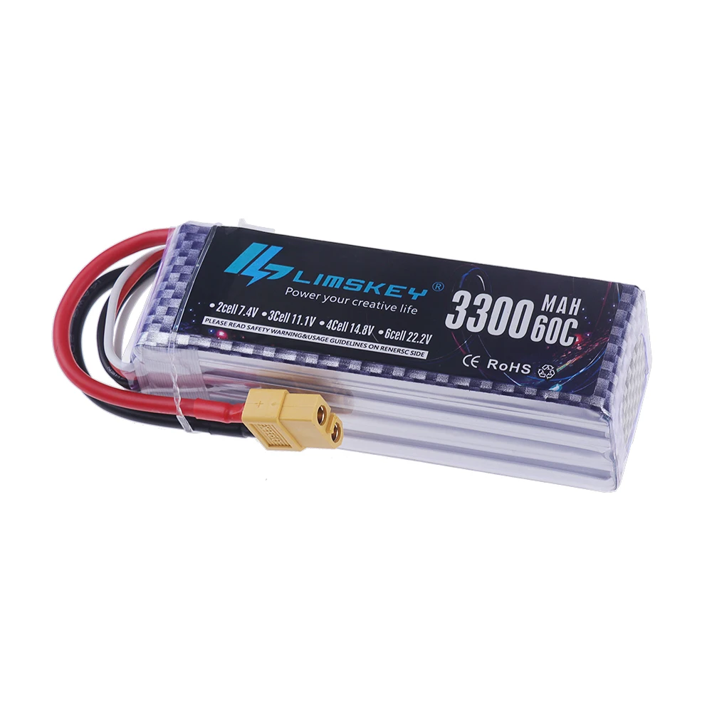 Batería LiPo 4S 14.8V 3300mAh  - Lipo Battery 4S reseña y precio