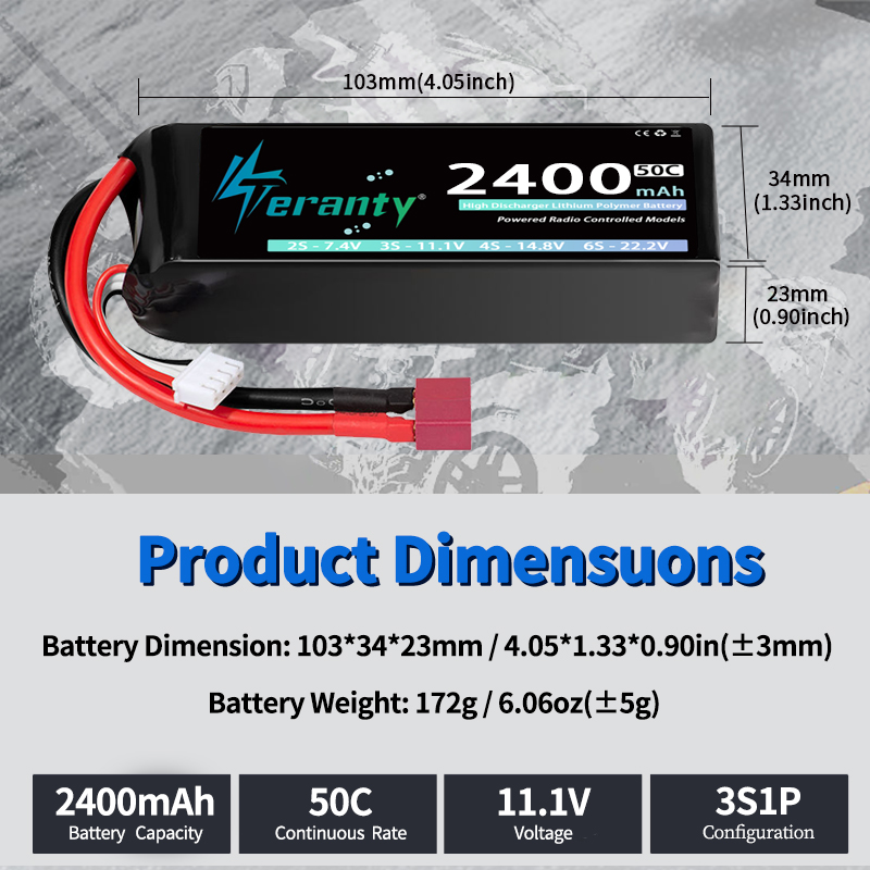 Batería Lipo TERANTY 3S 2200/2 - Rc Hobby Truck reseña y precio
