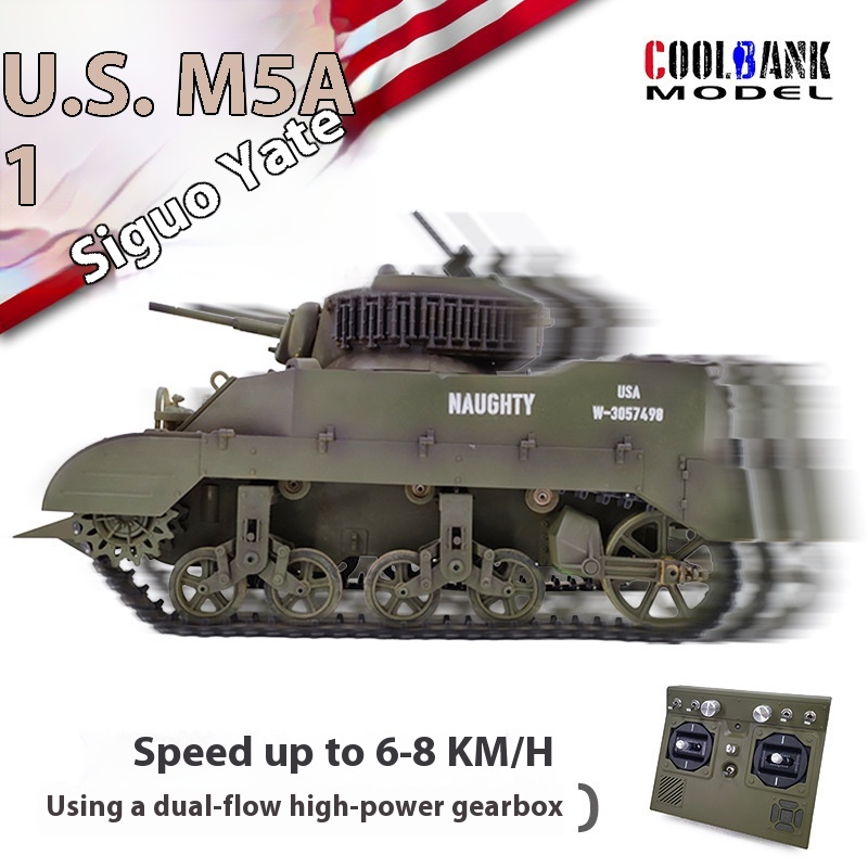 1:16 Rc Tank Usa Stuart M5a1 t - Rc Hobby Light reseña y precio