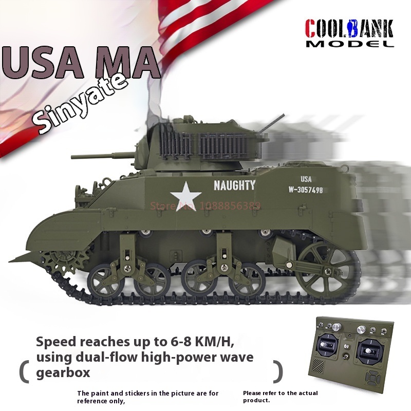 1:16 Rc Tank Usa Stuart M5a1 t - Rc Hobby Light reseña y precio