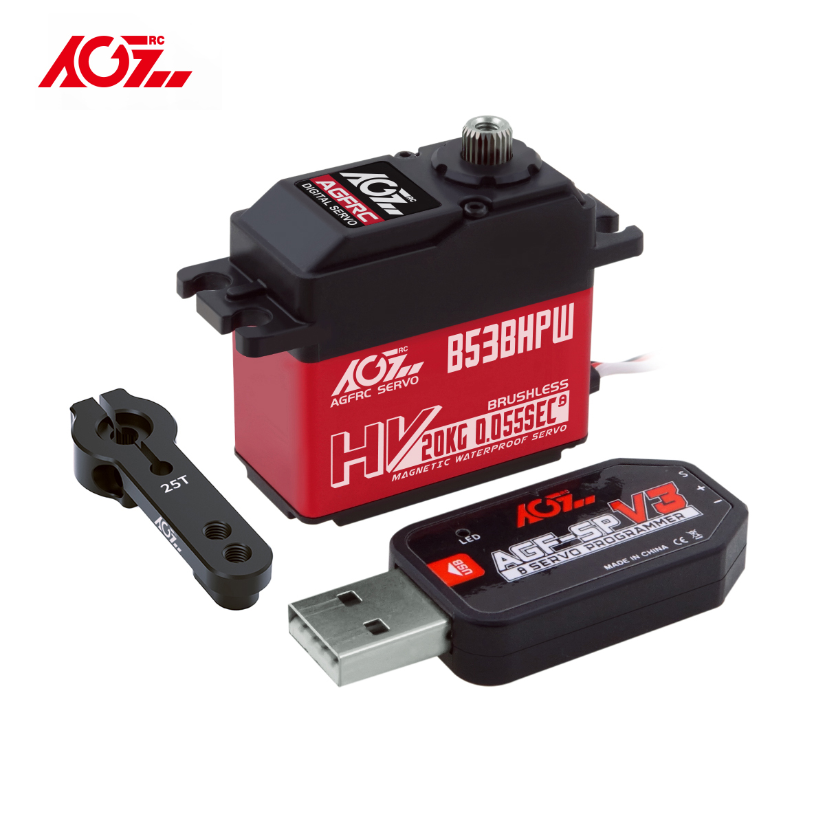 Servo AGFRC B53BHPW HV de Alta - Rc Hobby Truck reseña y precio