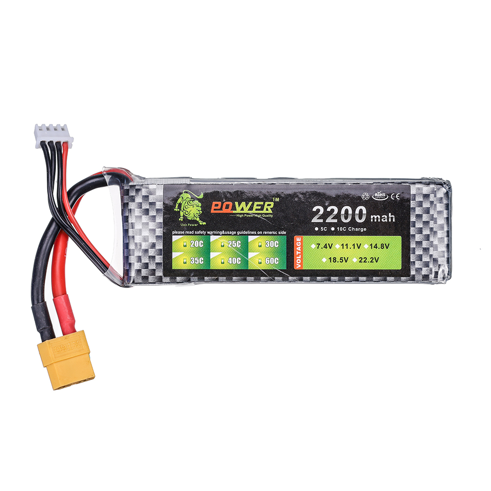 Batería Lipo 3S 11.1V 2200mAh  - Rc Hobby Airplanes reseña y precio
